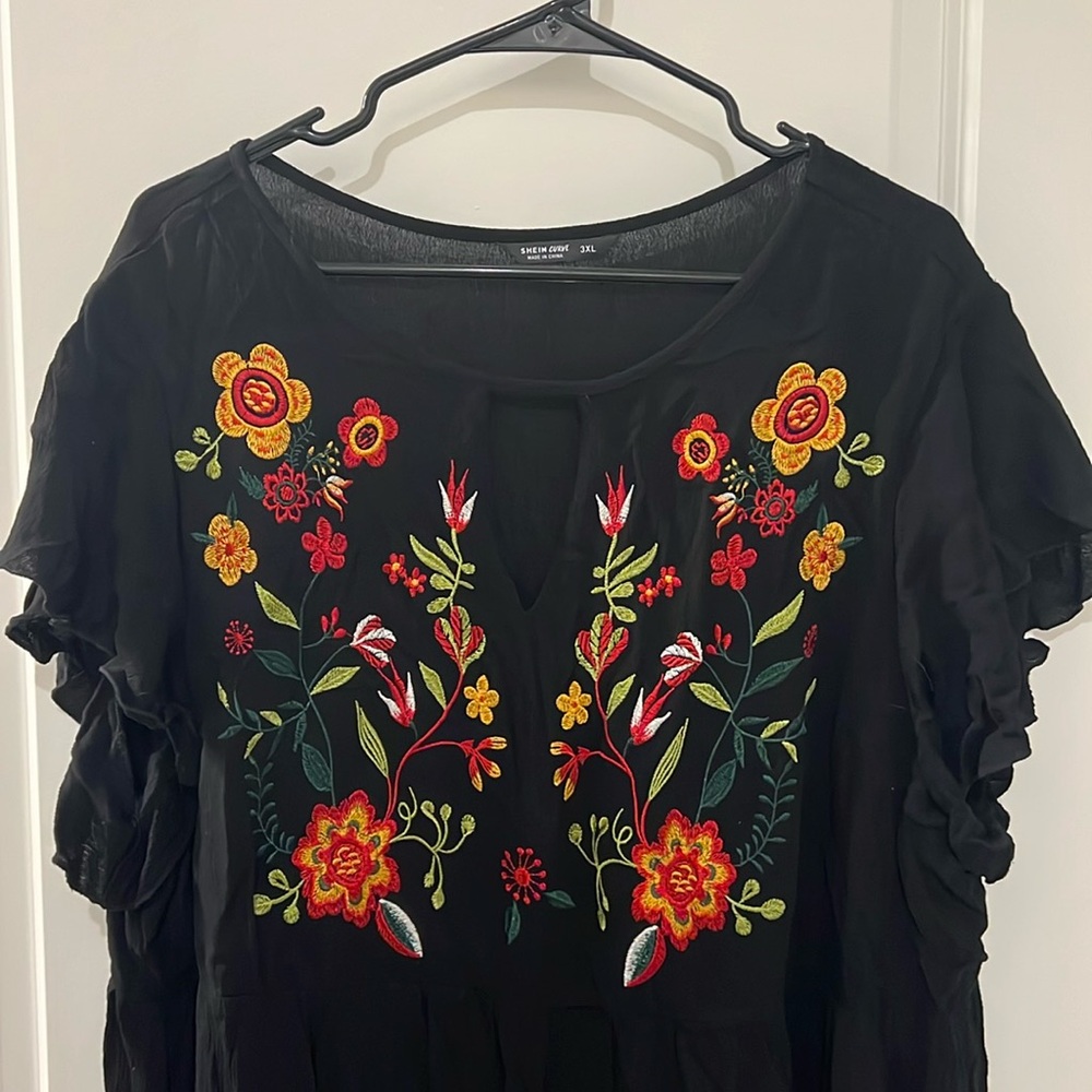 SHEIN Curve Black Dress